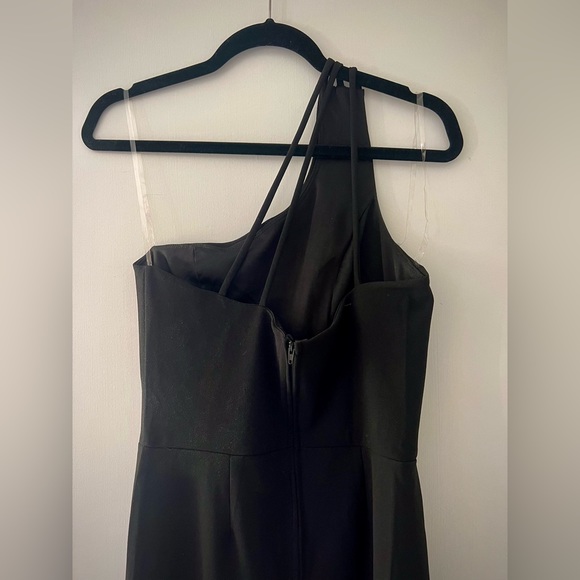 One-shoulder jump suit, black, size small - Picture 2 of 5